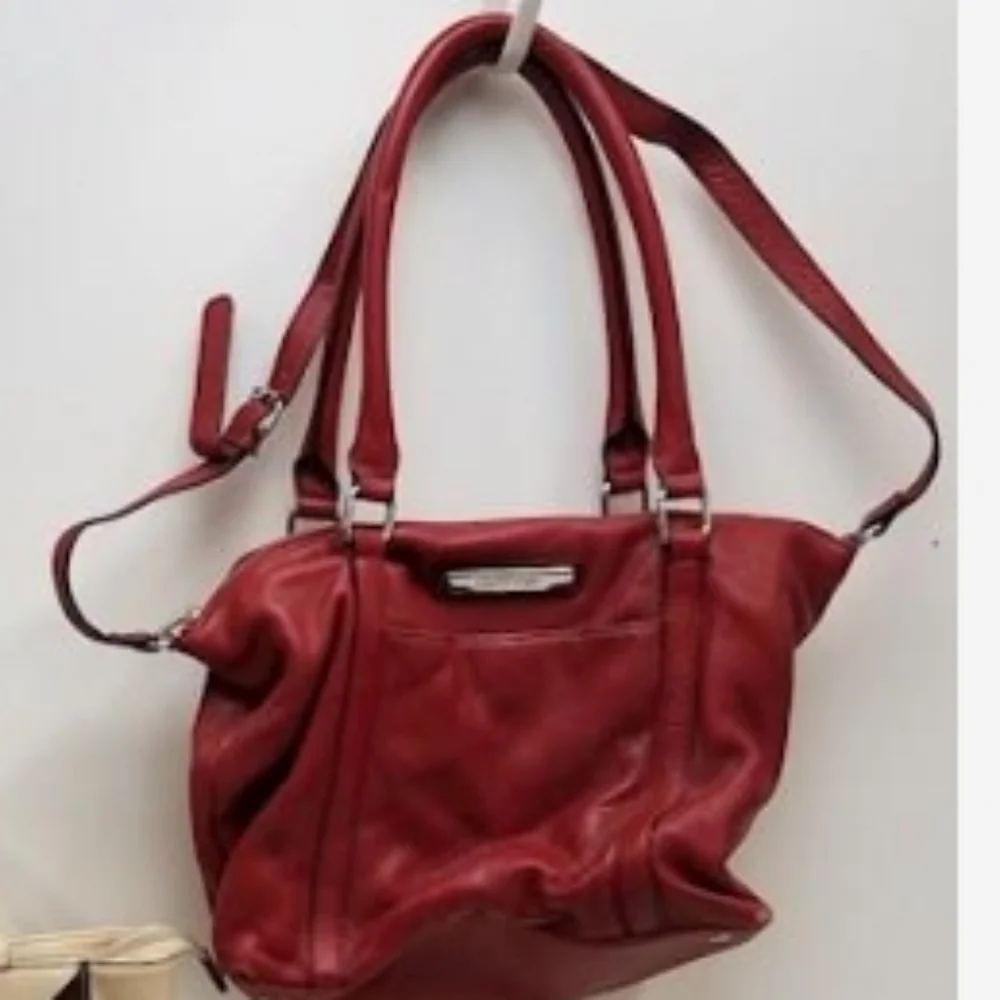Calvin Klein soft Red Leather Handbag